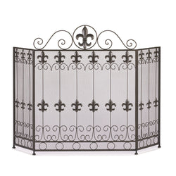 Fleur De Lis Fire Place Screen