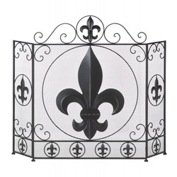 Fleur-de-lis Fireplace Screen