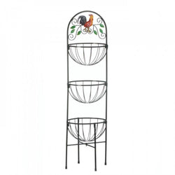 Rooster 3-tier Kitchen Basket