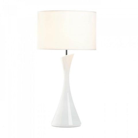 Sleek Modern White Table Lamp