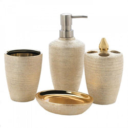 Golden Shimmer Bath Set