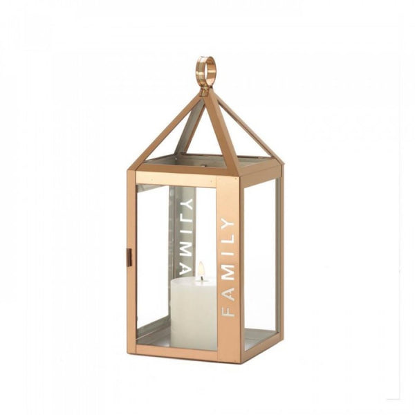 Rose Metal Frame Family Lantern