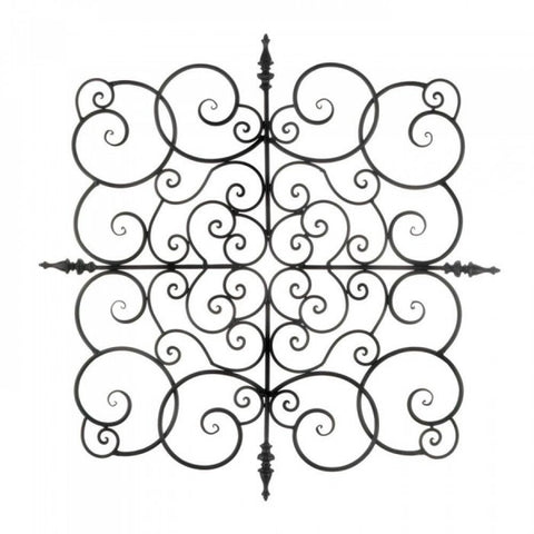 Square Fleur-de-lis Wall Plaque