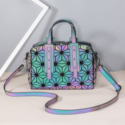 New Geometric Large Capacity Cross Body Rhomboid Handbag For Women