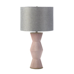 Gable Pink Ridges Table Lamp