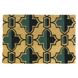 Viola Geometric Flower Coir Doormat