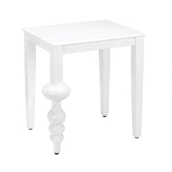 Milan White Accent Table