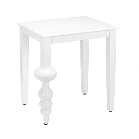 Milan White Accent Table