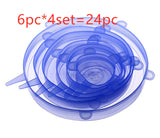 Multifunctional stretchable silicone freshness bowl cover