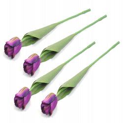 Flower Tulip Purple S/4