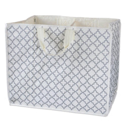 Polyester Storage Lattice Gray Rectangle All Purpose 21x13.7x17