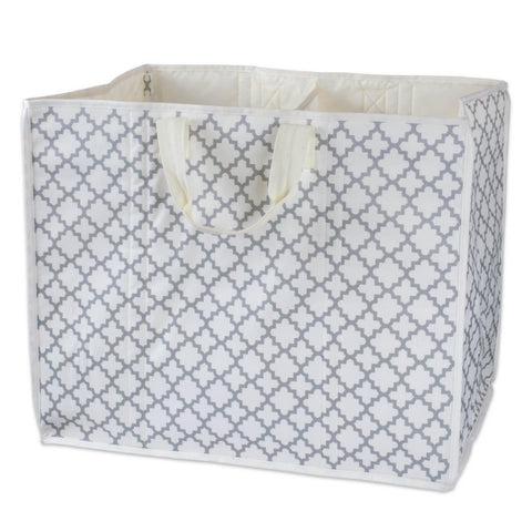 Polyester Storage Lattice Gray Rectangle All Purpose 21x13.7x17