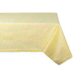 Yellow Seersucker Tablecloth 60x84