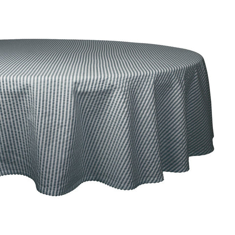 Mineral Seersucker Tablecloth 60x104