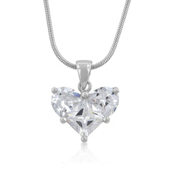 Cz Heart Pendant