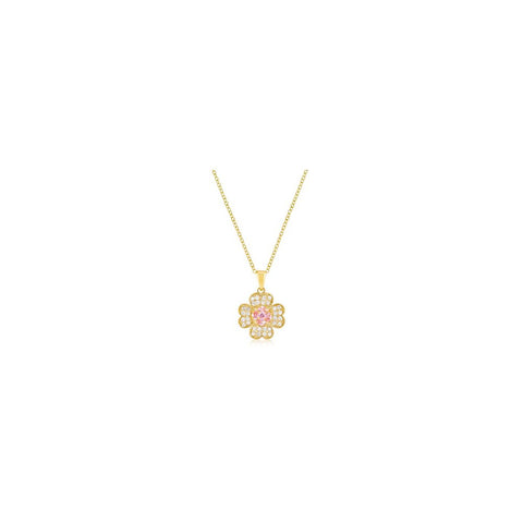 Goldtone Lucky Clover Pendant