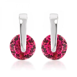 Red Cz Elegance Earrings