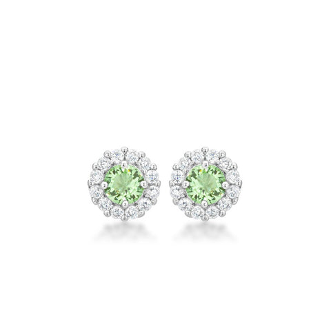 Bella Bridal Earrings In Peridot