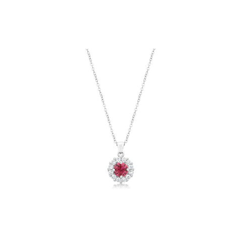 Bella Bridal Pendant In Pink