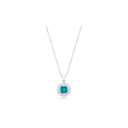 Bella Bridal Pendant In Aqua