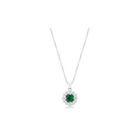 Bella Bridal Pendant In Green