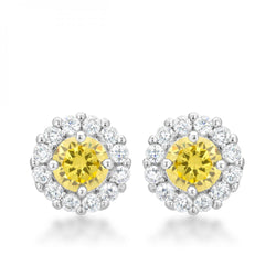 Bella Bridal Earrings In Yellow