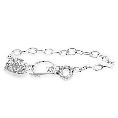 Heart And Key Bracelet