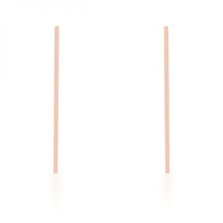 Carolee Rose Gold Stainless Steel Long Line Drop Earrings