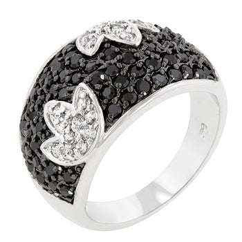 Black And White Cocktail Ring