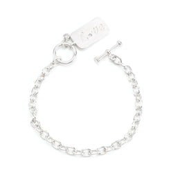 Silvertone Love Charm Bracelet