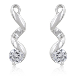 Solitaire Drop Earrings