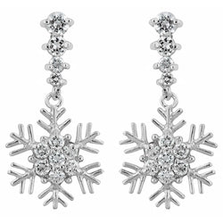 Snowflake Drop Earrings