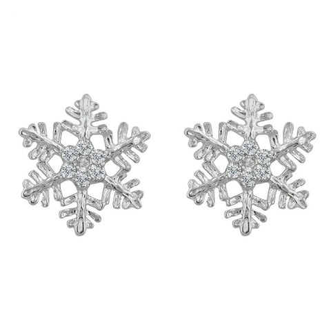 Snowflake Stud Earrings