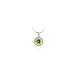 Green Cz Drop Pendant