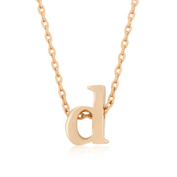 Rose Gold Initial D Pendant