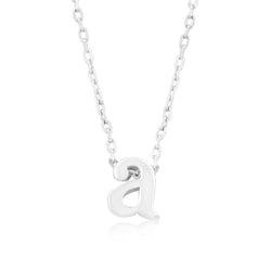 Silvertone Initial A Pendant