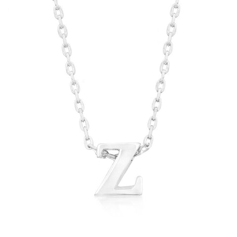 Silvertone Initial Z Pendant