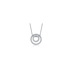 Cubic Zirconia Circle Pendant