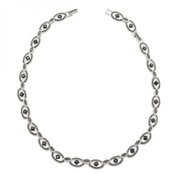 Elegant Black Cubic Zirconia Necklace