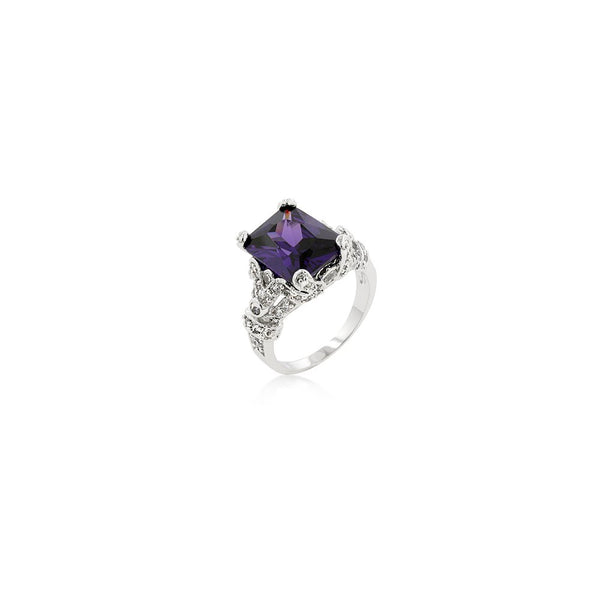 Amethyst Purple Princess Ring