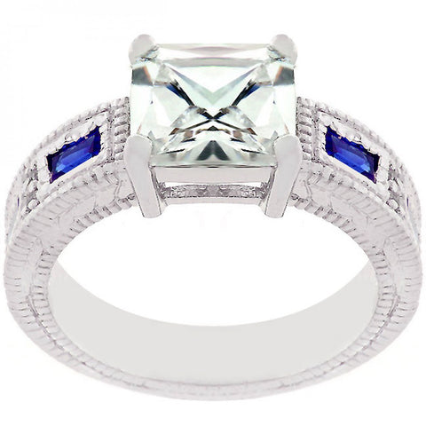 Prima Donna Sapphire Blue Cubic Zirconia Ring