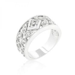 Spring Floral Cubic Zirconia Band