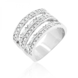 Cubic Zirconia Tiered Ring