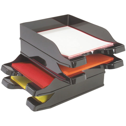 Deflecto Docutray Multidirectional Stacking Trays 2 Pk