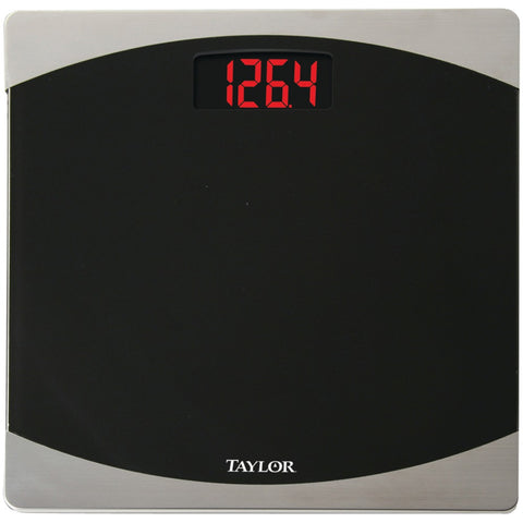 Taylor Precision Products 12-inch X 12-inch 400-lb Capacity Bathroom Scale