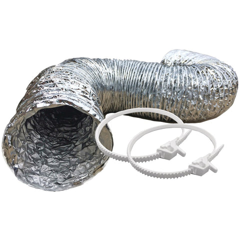 Builders Best 4&#34; X 8ft Silverduct Dryer Transition Duct Kit