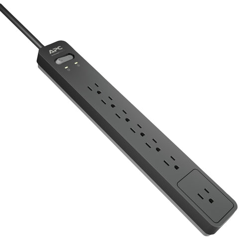 Apc 7-outlet Surgearrest Surge Protector 6ft Cord (black)