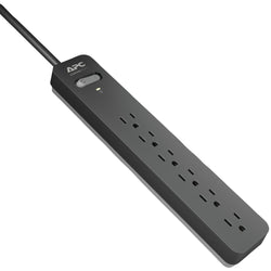 Apc 6-outlet Surgearrest Surge Protector 6ft Cord (black)