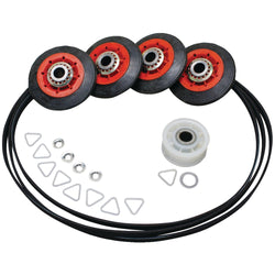 Erp Dryer Drum Roller And Idler And Belt Kit For Whirlpool