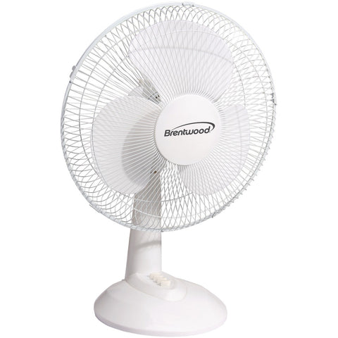 Brentwood Koolzone 12&#34; Oscillating Desk Fan